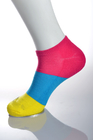 الجوارب الرياضية Elastane الملونة الكاحل مع Breathbale المضادة للانزلاق / مكافحة - مواد فول
