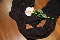 جوارب حريرية قابلة للنفاذ ومستدامة للنساء مطبوعة جوارب طويلة مع الكاحل